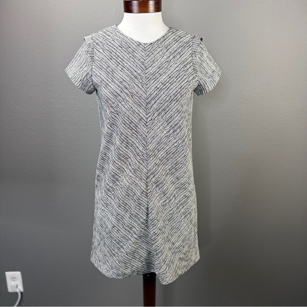 Zara Basic Collection Black white Geometric Chevr… - image 2